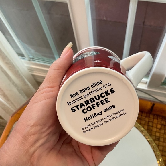 Starbucks Holiday Porcelain Coffee Mugs (2) & Porcelain Holiday Travel Mug (1) - Picture 11 of 11